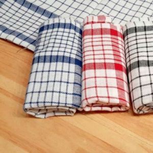 Lap Serbet Dapur 1 Lusin (12 pcs) Ukuran 55x55cm – Kain Lap Serbaguna / Serbet Masak