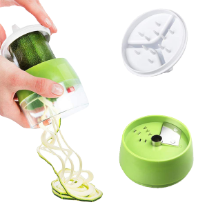 Creative Three-In-One Handheld Rotating Vegetable Slicer Noodle Maker Grater for Zucchini Pasta And Cucumbers Kitchen Tool