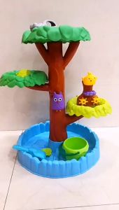 Pirate Ship Sand Water Table for Toddlers 20Pcs Kids Outdoor Activity Sensory Play Table with Sumeer Beach Toys