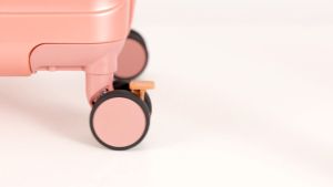 SEA CHOICE Set Koper Bagasi Travel Pola Tulang Ikan Hardcase ABS 20/24/28 Inci dengan Sistem Rem