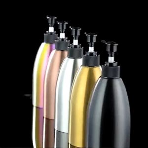 HH04-12 กระบอกฉีดน้ำสแตนเลสสีทอง 500ml.