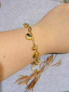 Gelang Rumbai Love Love Goldd Titan