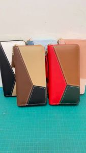 Forever Young Dompet Panjang Resleting CY2017 Ada Tali Pendek Muat HP Besar Bahan PU Lembut Cantik