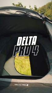 Dhaulagiri Delta Pro 4 Tent Black & Grey / Tenda Double Layer Kapasitas 4 Orang