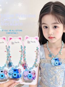 Cartoon Elsa Necklace Mini Projector Camera Pendant