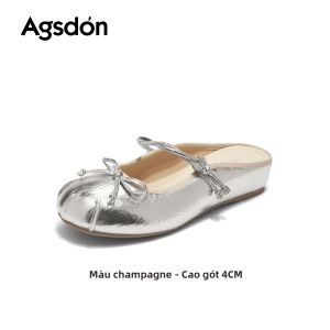 Agsdon | Dép Lười Mùa Hè Mary Jane Nâng Cao