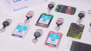 Cute Cactus Lanyards Detachable for Id Badges Green Plants Retractable ID Badge Holder Fashionable Badge Reel Heavy Duty with 360 Degrees Rotate Carabiner Clip Nurse Teacher Office Gifts