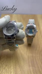 Vỏ Đồng Hồ Nữ 31mm Với Viền Có Rãnh Thép Không Gỉ Chống Nước Kính Sapphire Dành Cho Bộ Máy NH05 NH06 Phù Hợp Với Mặt Số 24.2mm-25mm