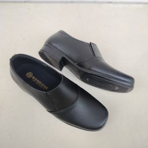 Mandiens Sepatu Kerja Wanita Halfboot Kilap Karet Elastis Hak 357cm Sepatu Boot Wanita PDH Polwan Kowad Bhayangkari - Sepatu Kerja Formal Wanita - Sepatu Pdh Security Cewek - Sepatu Sekertaris Cantik - Sepatu Kondangan Gaul - Sepatu Fashion Wanita