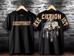 KAOS DISTRO PRIA SKULL EXECUTION / OUTFIT COWO KEREN /KAOS PRIA TERBARU / KAOS DISTRO OVERSIZE