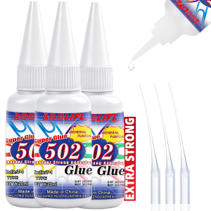 Fast Drying 502 Super Glue Strong Instant Adhesive Universal Clear For Home Repair DIY Craft Plastic Metal Wood Glass Daily Tool