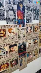 WALL DECOR POSTER DINDING BOUNTY ONE PIECE TERBARU/ FREE STIKER/ HIASAN DINDING AESTHETIC/ REAL PICT/ PAJANGAN DINGING ONE PIECE