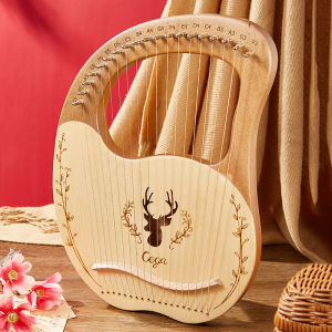 Lyre Harp 16/19/21/27/32 Strings Piano Harp Lyre Harp Mahogany Stringed Musical Instrument With Tuning Wrench Spare Strings