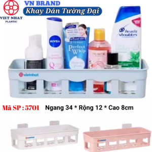 Khay Đựng Đồ Dán Tường 5701 Nhựa Việt Nhật Khay Dán Tường Đa Năng Giỏ Dán Tường