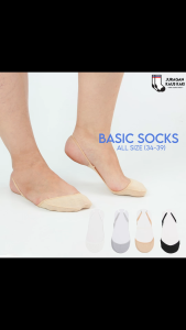 Kaos Kaki Pendek Wanita Invisible Socks Flat Shoes Tutup Jari