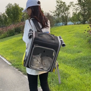 Cross-Border Pet Trolley Case Foldable Breathable Cat Backpack Portable Pet Trolley Bag Multifunctional Pet Backpack
