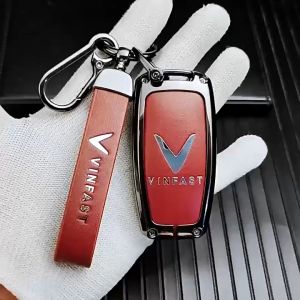 Ốp chìa khóa xe Vinfast VF5 VF6 VF7 VF8 VF9 Ốp Hợp Kim Phối Da Cao Cấp Sang Trọng