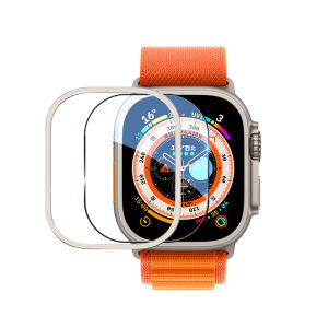 BLUEO | Titanium Alloy Protective Film and Frame Steel Glass Anti-Shock Cover for Smartwatch