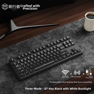 EWEADN | Bluetooth Wireless Mechanical Keyboard for Gaming and Office