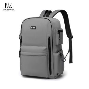 LouisWill Fashion Men’s Backpack Laptop Backpack Business Computer Backpack 15.6-inch Laptop Backpack Waterproof Backpack College Commuting Backpack Leisure School Bag