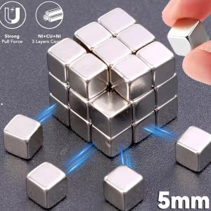 Neodymium Magnet Cube Strong Block Magnets Powerful Permanent Magnetic Cubes Square Fridge Magnet Whiteboard DIY Craft