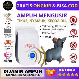 [BISA COD] Alat Pengusir Nyamuk Tikus Kecoa Lalat Serangga Semut Hama Pest Reject X Perangkap Jebakan Ultrasonik Ultrasonic Original Alat Pengusir Nyamuk Elektrik Ruangan Paling Ampuh Di Rumah Tanpa Asap Aman Untuk Bayi / Pembasmi Nyamuk Elektrik Ajaib