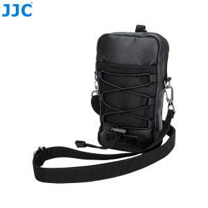 JJC กระเป๋าเป้สะพายหลังสายคล้องไหล่กระเป๋ากระเป๋าขนาดกะทัดรัดพร้อมกระเป๋าตาข่ายด้านหน้าสําหรับ iPhone/Action Camera กระเป๋าสะพายกันน้ํา
