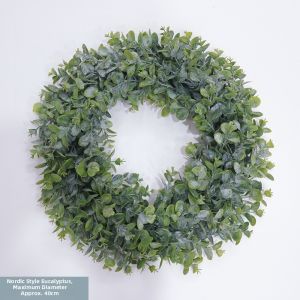 Nordic Style Spring Outdoors Artificial Floral Wreath Home Decor