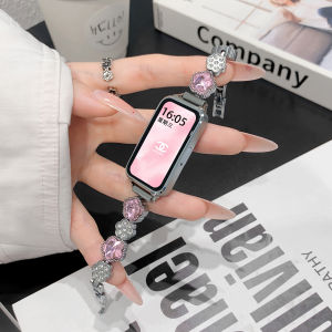 Uhada Fashion Metal Feeling Bracelet Strap for Huawei Watch Smartwatch Band Womens Luxury Diamond Embedded Star Ray Chain