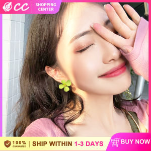 Korean Colorful Blooming Painting Ear-wearing Boho Floral Stud Earrings Daisy Petal Flower Stud Earring