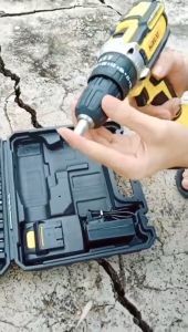 BKYOLO 21V Electric Drill Cordless Electric Screwdriver Drill Set 3 IN 1 Portable Rechargeable Lithium Battery Electric Screwdriver Set Drill Machine Full Set