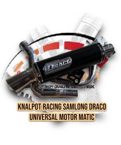 Knalpot Racing Samlong DRACO motor matic Beat Scoopy Mio Vario Fino Nex Genio Fazio Spin Spacy xeon