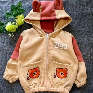 jaket bayi tebal kombinasi bear by ziya baby 3-15 bulan