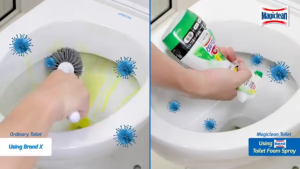 （3/6 Bags）Kao Magiclean Toilet Bowl Cleaner Spray Cleaning Mint Refill 330ml Japan Import