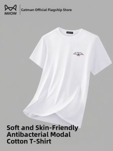 MiiOW | Quick Dry Modal Short Sleeve Mens T-Shirt Comfortable Casual Summer New Style Breathable Antibacterial Lightweight Shirt