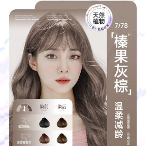 Natural Bubble Hair Dye Set for Men And Women No Smell Pure Plant Black Tea Color Hair Dye Cream Self Coloring Kit