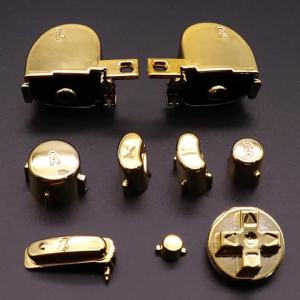 Bộ Kit Độ Chế Điều Khiển Gamecube NGC XOXNXEX Full Set Nút Chrome ABXY Z D-Pad L R Trigger Nút Bấm Phụ Kiện Cho Nintendo