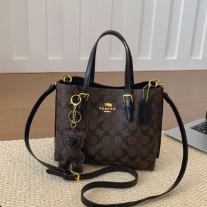 Parisian Style Fashionable and Minimalist Womens Crossbody Bag Featuring Vintage Leather and Lettering Design