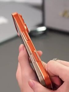 Ốp Lưng Từ Tính Cho iPhone 18/17/16/15/14/13 Pro Max Vỏ Cứng Kim Loại Màu Sắc Cửa Sổ Lớn Truy Cập Tức Thì Tương Thích Với Các Mẫu iPhone Chính Hãng