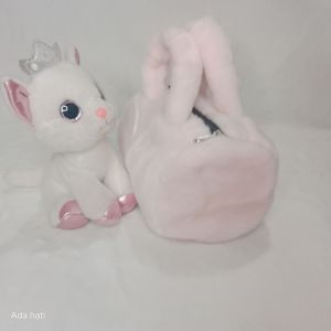 tas wanita korean style tas bulu lembut korea tas kosmetik tempat make up