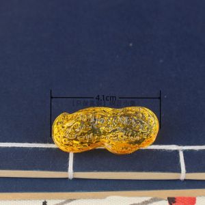 Colored Glaze Crystal Peanut Ornament Decoration Money Drawing Ornament Wedding Blessing Early Birth of Your Son Auspicious Items