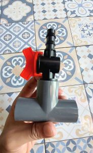 venturi kolam ikan set T pvc & valve