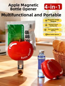 VOA | Magnetic Beer Bottle Opener Fridge Magnet Food Sealer