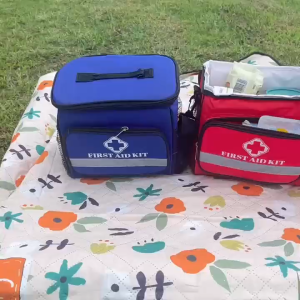Large Capacity Multi Pocket Medicine Storage Bag Outdoor Emergency Supply Portable First Aid Kit