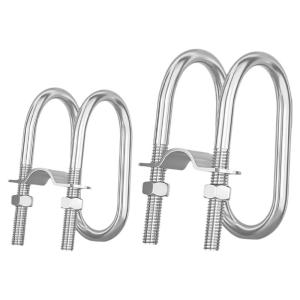 TIANZHUOJINSHU | 304 Stainless Steel Cross-U Shaped Pipe Clamp