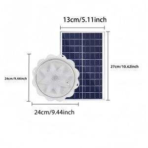 Đèn Năng Lượng Mặt Trời Trong Nhà Có Điều Khiển Từ Xa Đèn LED Gắn Trần Cho Hiên Nhà Nhà Kho Hệ Thống Chiếu Sáng Năng Lượng Mặt Trời Tự Chứa.