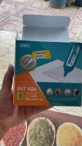 Bút xoá Gel xoá dạng nước Deli 12ml - H408 - VPP Ánh Dương