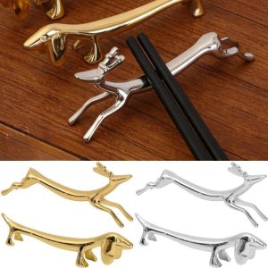 Metal Sausage Dog Deer Chopstick Rack Holder Household Tableware Stand Cutlery Brackets