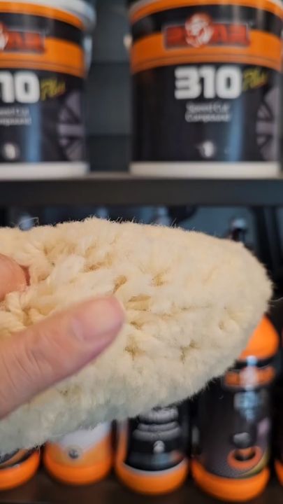 Presta Wool Compounding Pad - Black & White Heavy Cut Polishing Pad