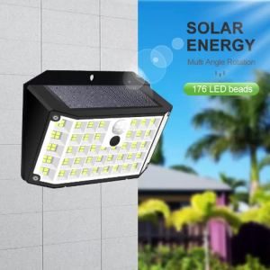 NEWSTYLE | Solar Lights Outdoor Motion Sensor Solar Security Lights IP65 Waterproof with 3 Lighting Modes Powered Wall Lights Outside